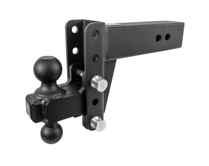 BULLETPROOF HITCHES 2-BALL MOUNT FOR 3" HITCH, 4" DROP, 4" RISE - 22K