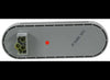 6-7/16" X 2-5/16" OVAL LED TRAILER TAIL LIGHT, STOP, TURN, 10 DIODE, CLEAR LENS, RED DIODES