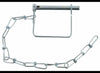CURT COUPLER SNAPPER SAFETY PIN W/ 12' CHAIN, 5/16" PIN, ZINC - LEGEND STYLE SQUARE