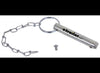 REPLACEMENT PULL PIN AND CHAIN FOR PIPE MOUNT SWIVEL JACKS, 5/8" PIN DIAMETER,