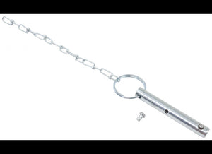 REPLACEMENT PULL PIN AND CHAIN FOR PIPE MOUNT SWIVEL JACKS, 9/16" PIN DIAMETER