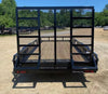 SURE-TRAC 7' X 5' HD CONTRACTOR REAR UTILITY GATE, REINFORCED W/ RAMP LEGS