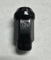 1/2"-20 60* BLACK LUG WHEEL NUT CLOSED END, ACORN WHEEL NUT 1.70" TALL
