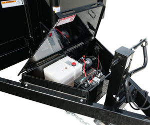 SURE-TRAC HYDRO DROP IN PUMP BOX ASSEMBLY W/ 110V CHARGER, TONGUE MOUNT, HD LOW PRO DUMP, 16' TLDD