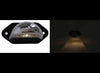 LED LICENSE PLATE LIGHT, SUBMERSIBLE, 1 DIODE, CHROME HOUSING, CLEAR LENS, 2 WIRE, 4-1/8"L X 2-3/4"W