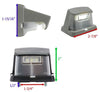 LED LICENSE PLATE LIGHT, SUBMERSIBLE, 3 DIODE, BLACK HOUSING, CLEAR LENS, 2 WIRE, 2-3/4"L X 1-7/8"W