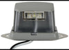 LED LICENSE PLATE LIGHT, SUBMERSIBLE, 3 DIODE, GRAY HOUSING, CLEAR LENS, 2 WIRE, 4"L X 1-15/16"W