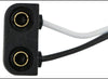 LED LICENSE PLATE LIGHT, SUBMERSIBLE, 3 DIODE, GRAY HOUSING, CLEAR LENS, 2 WIRE, 4"L X 1-15/16"W