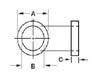 SPINDLE WEAR RING SLEEVE, #84 , 3.5K , O.D. 1.72" , I.D. 1.39" , STAINLESS STEEL