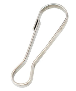 BREAKAWAY CABLE SNAP CLIP, CLASP, SPRING HOOK - STAINLESS STEEL, 2" L