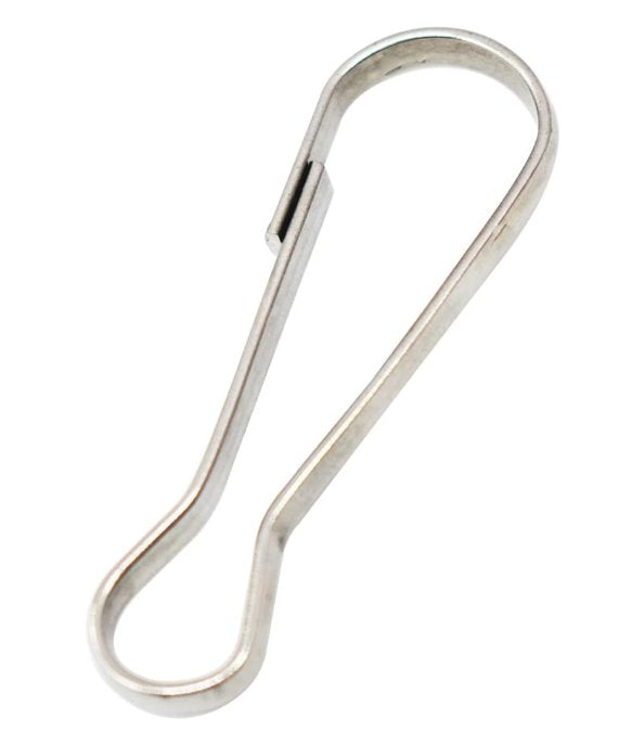 BREAKAWAY CABLE SNAP CLIP, CLASP, SPRING HOOK - STAINLESS STEEL, 2" L