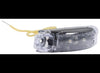 3-11/16" X 13/16" LED RECTANGLE MARKER LIGHT OR CLEARANCE , CLEAR LENS, AMBER, 2 DIODES