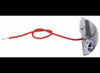 3-11/16" X 13/16" LED RECTANGLE MARKER LIGHT OR CLEARANCE , CLEAR LENS, RED, 2 DIODES