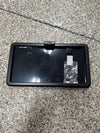 LICENSE PLATE FRAME W/ LED LIGHT, CLEAR, 1 DIODE, BLACK PLASTIC, FOR TRAILER OR RV