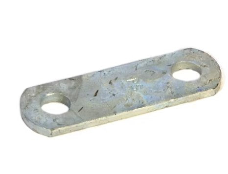 SHACKLE STRAP 2-5/8" X 1-1/4" WITH 9/16" HOLES - GALVANIZED FINISH