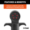 CURT 6-WAY ROUND SOCKET CIRCUIT TESTER, LED FOR VEHICLE END