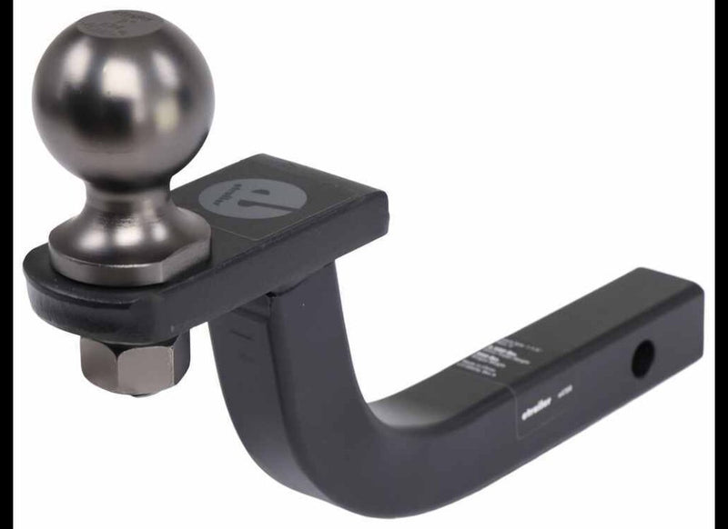ETRAILER BALL MOUNT WITH 2" BALL - 1-1/4" HITCH, 3-7/8" RISE, 3,500LBS