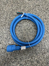 7-WAY CONNECTOR WITH MOLDED CABLE AND WIRING, ARCTIC BLUE, TRAILER END, 8' LONG, -40 RATING