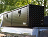 GLOSS BLACK DIAMOND TREAD ALUMINUM TOPSIDE TRUCK TOOL BOX SERIES - 18"x16"x88"
