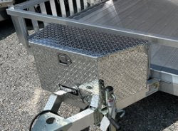 SURE-TRAC ALUMINUM ATP FRONT LATCH A-FRAME TOOL BOX ASSEMBLY - MOUNTS ON TONGUE, 15"X14.5"X34"