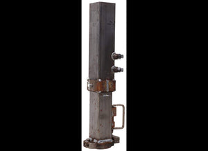 RAM GOOSENECK SQUARE COUPLER W/ LOAD BEARING PIN, 8" ADJUSTMENT, 2-5/16" BALL, 25K CAPACITY