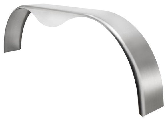 ALUMINUM FENDER 10-3/4"X72"X20" TANDEM AXLE, SMOOTH WITH TEARDROP