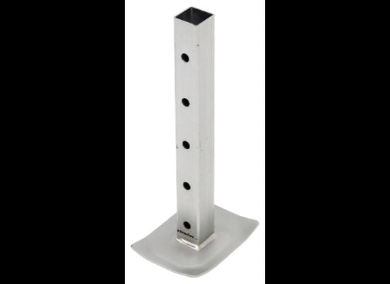 DROP LEG INSERT WITH PIN, RAM SQUARE 2" X 2" DIAMETER TUBING, ZINC COATED, 7K