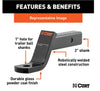 CURT BALL MOUNT 2" HITCH, 2" DROP, 3/4" RISE, 10-1/4" LONG, 1" SHANK, 7.5K, CLASS 3