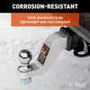 CURT ALUMINUM 2" BALL MOUNT - 8K, 4" DROP, 3" RISE, 1" BALL HOLE