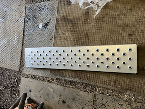 SURE-TRAC FAB, CAR HAULER RAMP 10K 7GA - FOR ALUMINUM TRAILERS, STEEL PAINTED SILVER