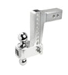 BULLETPROOF HITCHES 2.5" ALUMINUM MEDIUM DUTY 6" DROP/RISE HITCH - STAINLESS STEEL BALL