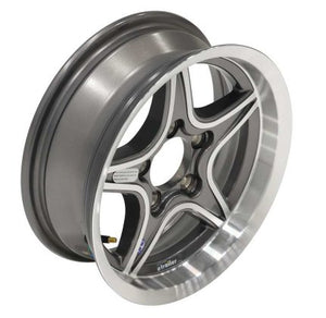 LEGEND 205/75R14 SPARE TIRE ON GUNMETAL / GRAY ALUMINUM WHEEL, 5 LUG 5X4.5 , LRD