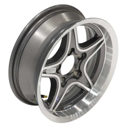 LEGEND 205/75R14 SPARE TIRE ON GUNMETAL / GRAY ALUMINUM WHEEL, 5 LUG 5X4.5 , LRD