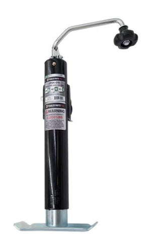 TPP PIPE MOUNT JACK, TOP WIND, 10" LIFT 2K LIFT , 2K SUPPORT, WELD ON, BRACKET HEIGHT 11-1/4"