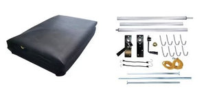 5'x12' ALUMINUM TARP SYSTEM KIT, WITH MESH TARP AND HARDWARE, 5X12 TARP KIT