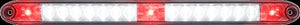LED TRAILER TAIL LIGHT, ID BAR, RED LED AND WHITE LED UTILITY LIGHT, 17 DIODE, 15-1/2"X1"