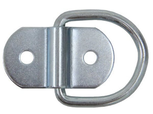 LIGHT DUTY D-RING TIE DOWN ANCHOR, 2-1/4" WIDE, SURFACE MOUNT, 330lbs WLL , 1,000lbs CAPACITY