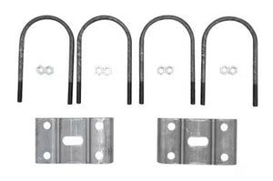 U-BOLT KIT FOR 10K HEAVY DUTY 5" ROUND AXLE , WITH U-BOLTS, TIE PLATES AND NUTS FOR 1 AXLE, 9-1/2" L