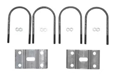 U-BOLT KIT FOR 10K HEAVY DUTY 5" ROUND AXLE , WITH U-BOLTS, TIE PLATES AND NUTS FOR 1 AXLE, 9-1/2" L