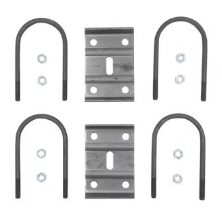U-BOLT KIT FOR 12K - 16K HD 5" ROUND AXLE , WITH U-BOLTS, TIE PLATES AND NUTS FOR 1 AXLE, 9-5/8" L