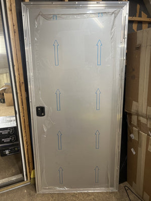 REPLACEMENT SIDE DOOR ASSEMBLY FOR DARKHORSE, SILVER, ALUMINUM FRAME 36"x78"