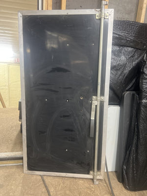 USED REPLACEMENT DOOR ASSEMBLY, 33X62, BLACK - DS BARN DOOR