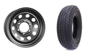 ST235/80R16 SPARE TIRE - BLACK MOD - 6 LUG, 6X5.5, 6 ON 5.5 - LRE