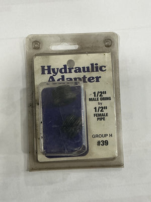 HYDRAULIC ADAPTER 1/2" MALE ORING BY 1/2" FEMALE PIPE