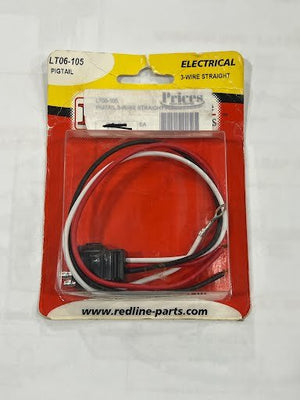 REDLINE 3-WIRE STRAIGHT PIGTAIL