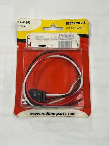 REDLINE 3-WIRE STRAIGHT PIGTAIL