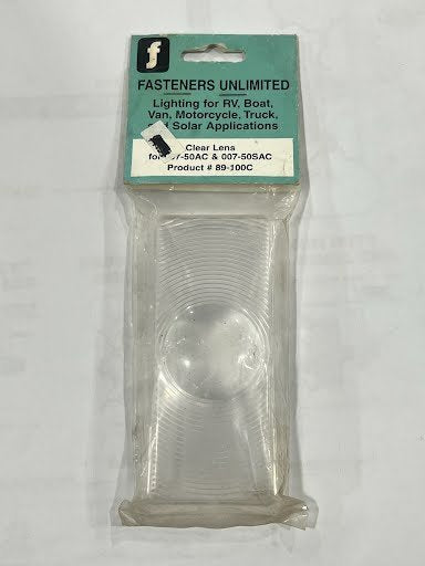 CLEAR LENS FOR 007-50SAC, FASTENERS UNLIMITED