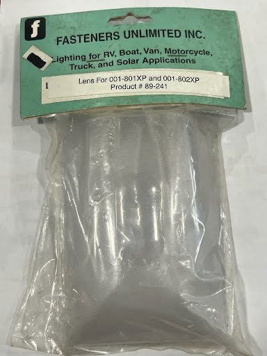 LENS FOR 001-801XP & 001-802XP, FASTENERS UNLIMITED