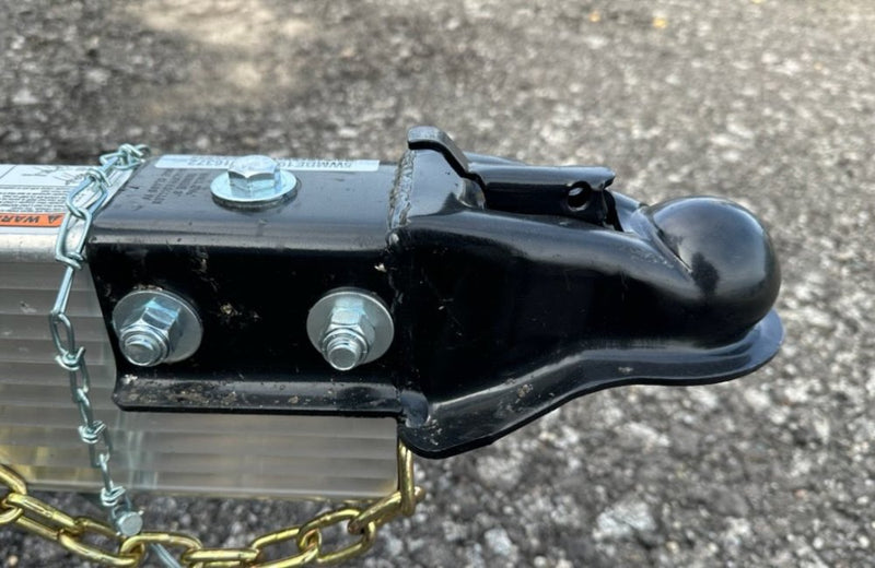 LEGEND STRAIGHT 3" TONGUE COUPLER, 2-5/16" BALL WITH SAFETY CHAIN AND SNAPPER PIN