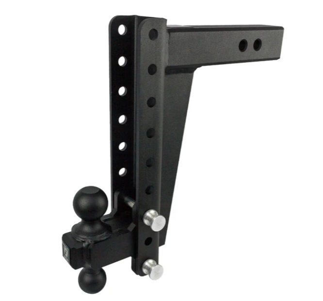 BULLETPROOF HITCHES 2-BALL MOUNT FOR 2-1/2" HITCH, 12" DROP, 12" RISE - 22K